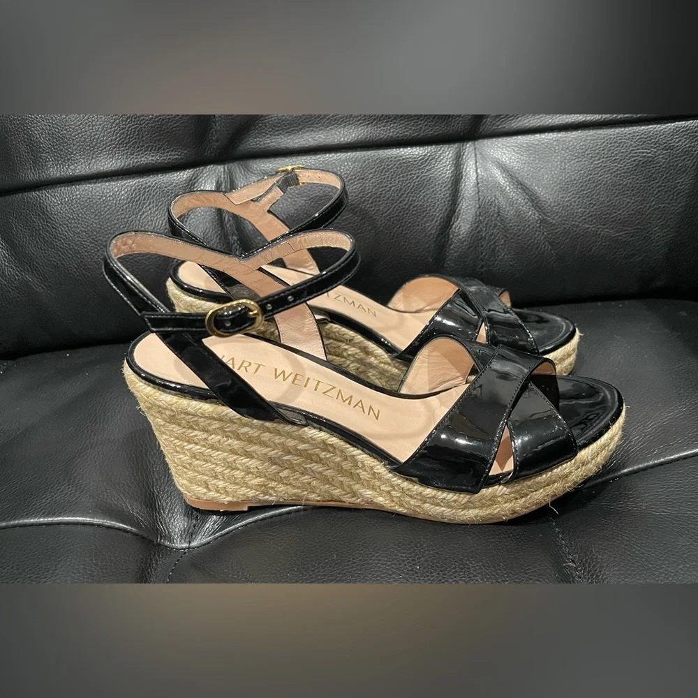 Stuart Weitzman Black Wedges - Picture 6 of 6